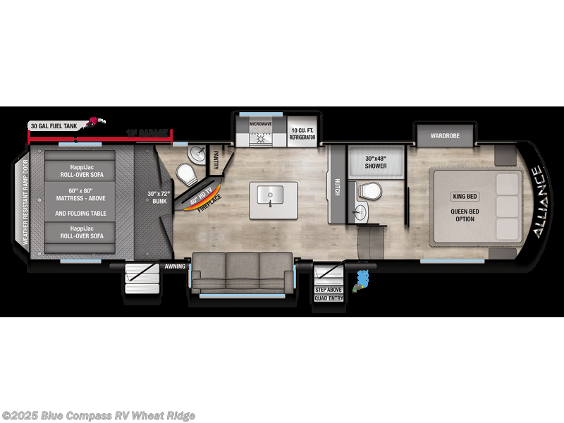 Call now about this 2026 Alliance RV Valor All-Access 32A10! 2026 Alliance RV Valor All-Access 32A10 - New Toy Hauler For Sale by Blue Compass RV Wheat Ridge in Wheat Ridge, Colorado