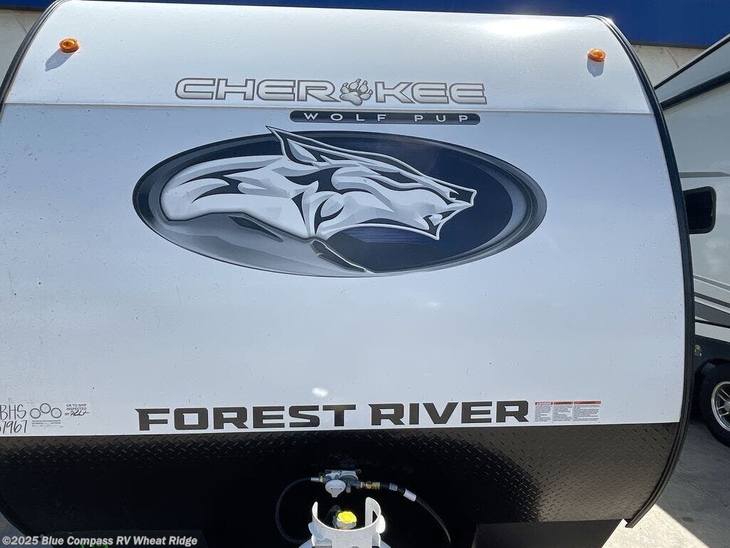 Contact us now about this 2025 Forest River Cherokee Wolf Pup 16BHSW! 2025 Cherokee Wolf Pup 16BHSW by Forest River from Blue Compass RV Wheat Ridge in Wheat Ridge, Colorado