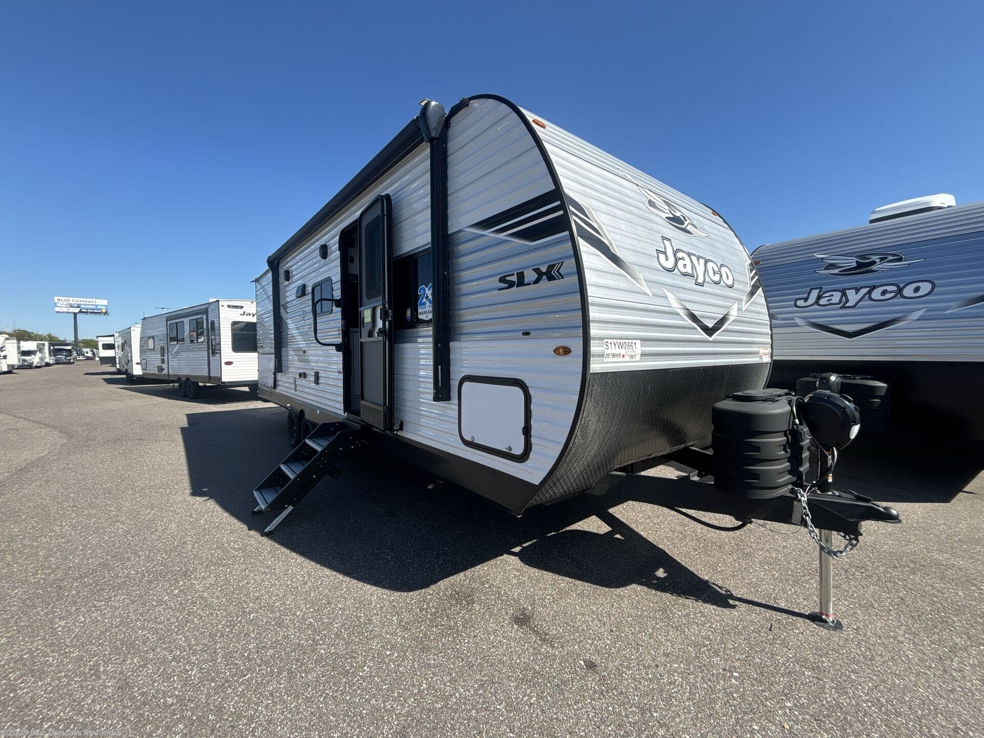 Contact us now about this 2025 Jayco Jay Flight SLX 261BHS! 2025 Jay Flight SLX 261BHS by Jayco from Blue Compass RV Tampa in Dover, Florida