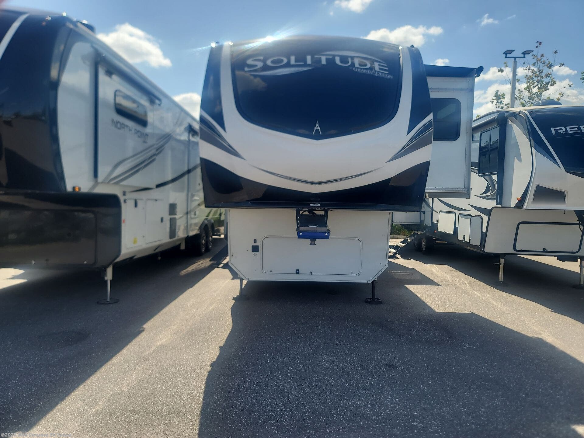 Call now about this 2023 Grand Design Solitude 390rk! 2023 Grand Design Solitude 390rk - Used Fifth Wheel For Sale by Blue Compass RV Tampa in Dover, Florida