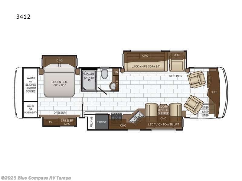 Call now about this 2023 Newmar Kountry Star 3412! 2023 Newmar Kountry Star 3412 - Used Class A For Sale by Blue Compass RV Tampa in Dover, Florida features Slideout