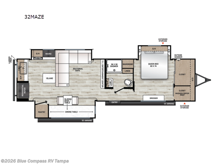 Email now about this 2026 Forest River Aurora 32MAZE! New 2026 Forest River Aurora 32MAZE available in Dover, Florida