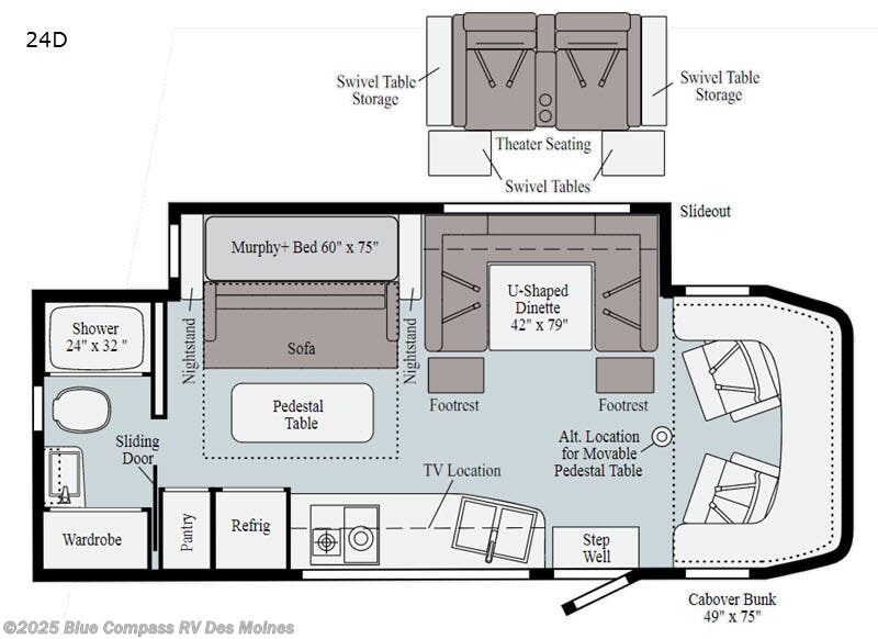 Call now about this 2021 Winnebago View 24D! 2021 Winnebago View 24D - Used Class C For Sale by Blue Compass RV Des Moines in Altoona, Iowa features Slideout