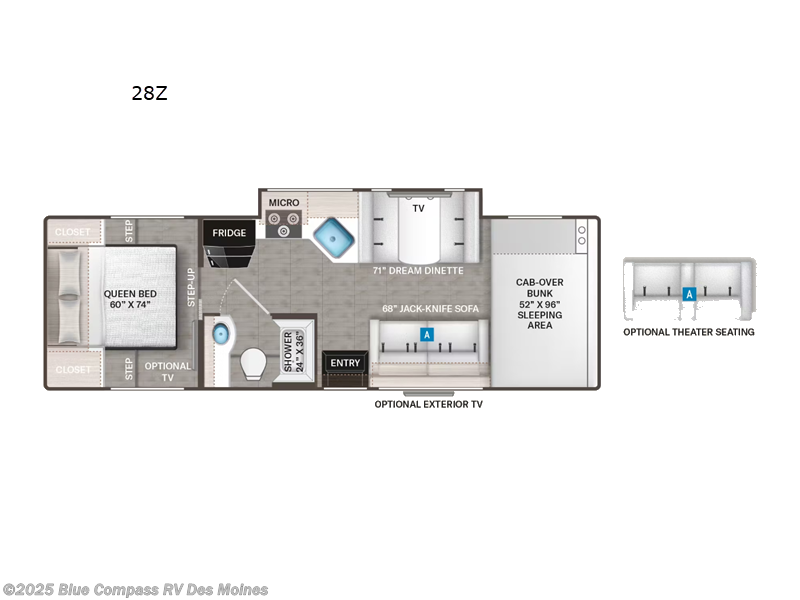 Call now about this 2023 Thor Motor Coach Four Winds 28Z! 2023 Thor Motor Coach Four Winds 28Z - Used Class C For Sale by Blue Compass RV Des Moines in Altoona, Iowa features Slideout