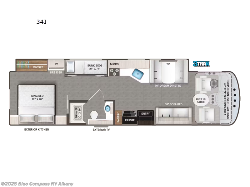 Call now about this 2024 Thor Motor Coach Hurricane 34J! 2024 Thor Motor Coach Hurricane 34J - New Class A For Sale by Blue Compass RV Albany in Latham, New York features Slideout