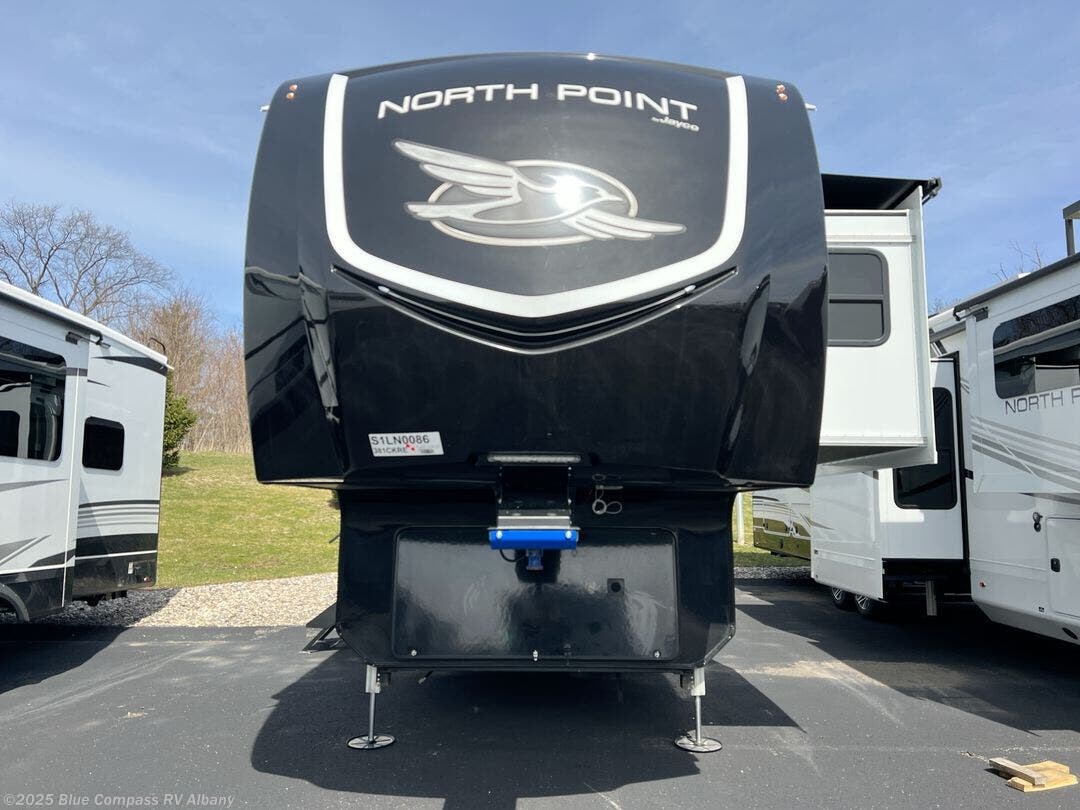 Contact us now about this 2025 Jayco North Point 381CKRE! 2025 North Point 381CKRE by Jayco from Blue Compass RV Albany in Latham, New York