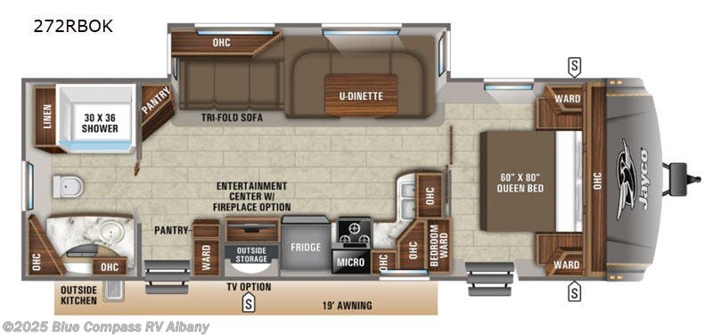 Call now about this 2019 Jayco Eagle HT Eagle 272rbok! 2019 Jayco Eagle HT Eagle 272rbok - Used Travel Trailer For Sale by Blue Compass RV Albany in Latham, New York features Slideout