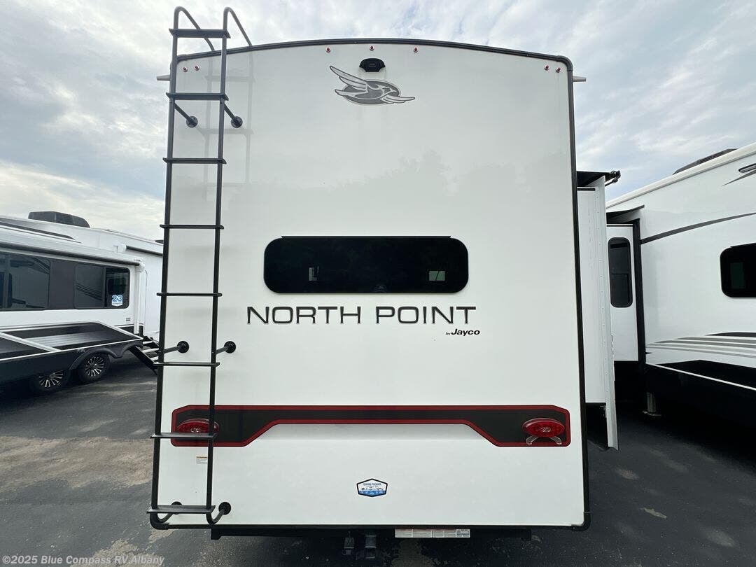 Contact us now about this 2025 Jayco North Point 365RKTS! 2025 North Point 365RKTS by Jayco from Blue Compass RV Albany in Latham, New York