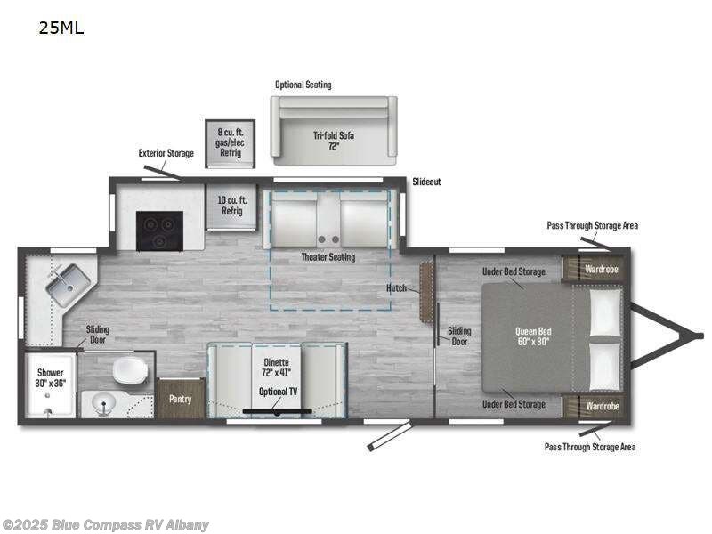 Call now about this 2024 Winnebago Access 25ML! 2024 Winnebago Access 25ML - Used Travel Trailer For Sale by Blue Compass RV Albany in Latham, New York features Slideout