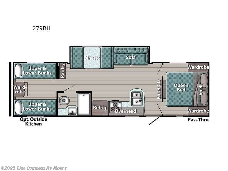 Call now about this 2021 Gulf Stream Ameri-Lite 279BH! 2021 Gulf Stream Ameri-Lite 279BH - Used Travel Trailer For Sale by Blue Compass RV Albany in Latham, New York features Slideout