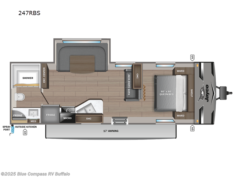 Call now about this 2024 Jayco Jay Flight 247RBS! 2024 Jayco Jay Flight 247RBS - New Travel Trailer For Sale by Blue Compass RV Buffalo in West Seneca, New York features Slideout