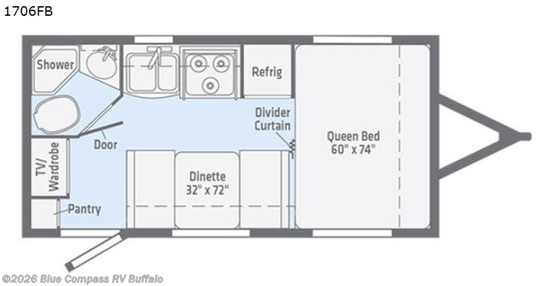 Call now about this 2018 Winnebago Micro Minnie 1706FB! 2018 Winnebago Micro Minnie 1706FB - Used Travel Trailer For Sale by Blue Compass RV Buffalo in West Seneca, New York