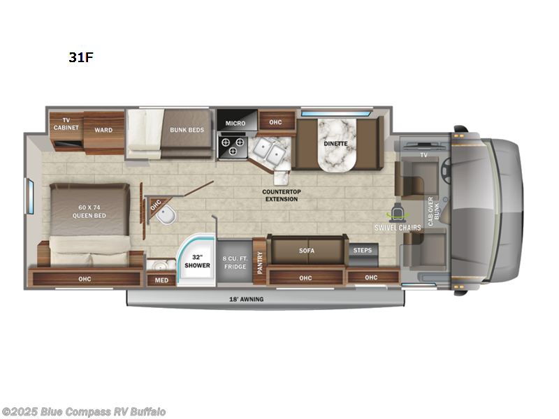 Call now about this 2022 Jayco Greyhawk 31f! 2022 Jayco Greyhawk 31f - Used Class C For Sale by Blue Compass RV Buffalo in West Seneca, New York features Slideout