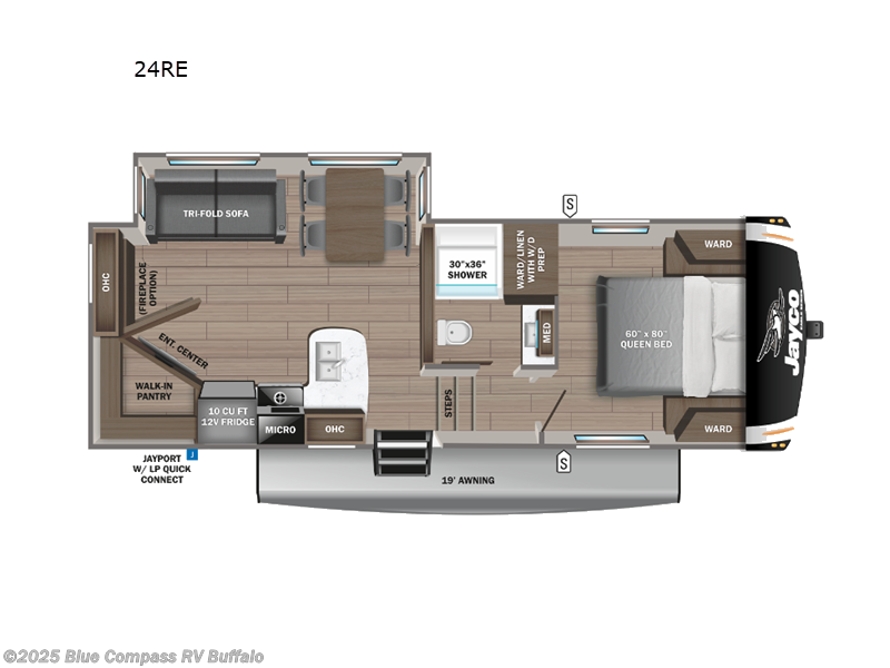 Call now about this 2023 Jayco Eagle HT 24RE! 2023 Jayco Eagle HT 24RE - Used Fifth Wheel For Sale by Blue Compass RV Buffalo in West Seneca, New York features Slideout