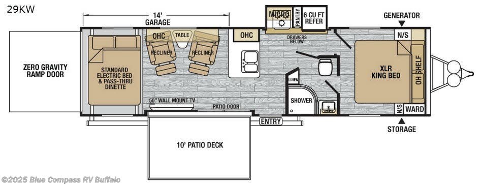 Call now about this 2017 Forest River XLR Nitro 29KW! 2017 Forest River XLR Nitro 29KW - Used Toy Hauler For Sale by Blue Compass RV Buffalo in West Seneca, New York features Slideout
