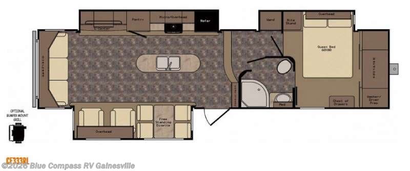 Call now about this 2015 CrossRoads Cruiser 333RL! 2015 CrossRoads Cruiser 333RL - Used Fifth Wheel For Sale by Blue Compass RV Gainesville in Alachua, Florida features Slideout