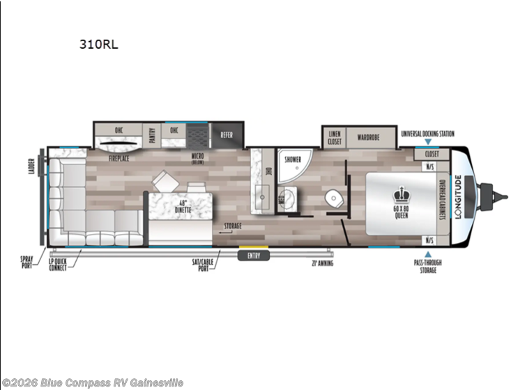 Email now about this 2026 East to West Longitude 310RL! New 2026 East to West Longitude 310RL available in Alachua, Florida