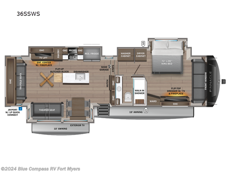 New 2024 Jayco Pinnacle 36SSWS available in Fort Myers, Florida