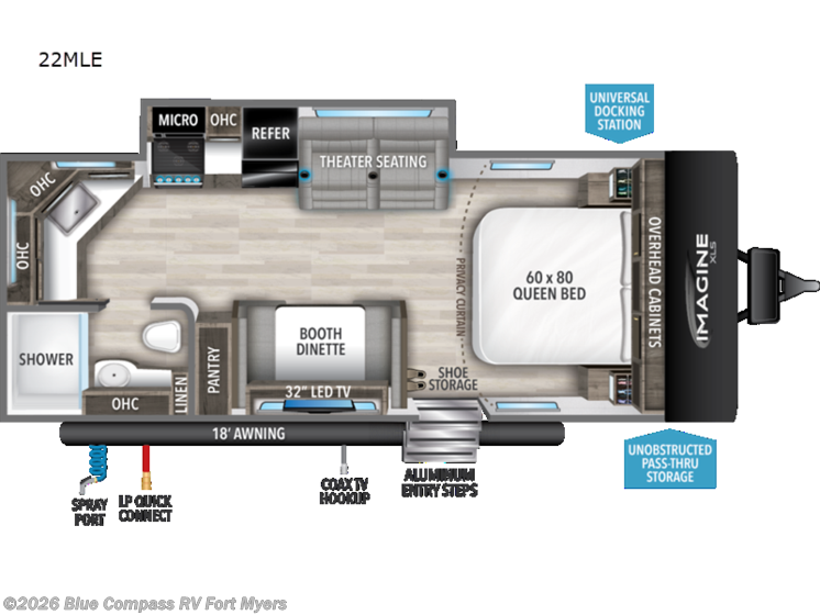 Email now about this 2023 Grand Design Imagine XLS 22MLE! Used 2023 Grand Design Imagine XLS 22MLE available in Fort Myers, Florida
