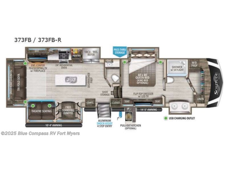 Email now about this 2021 Grand Design Solitude 373FB! Used 2021 Grand Design Solitude 373FB available in Fort Myers, Florida