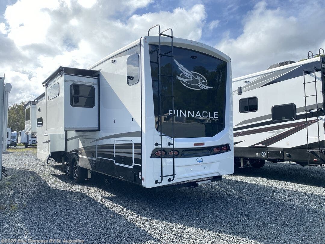 Contact us now about this 2025 Jayco Pinnacle 38FLGS! 2025 Pinnacle 38FLGS by Jayco from Blue Compass RV St. Augustine in St. Augustine, Florida