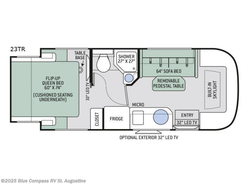 Call now about this 2017 Thor Motor Coach Compass 23tr! 2017 Thor Motor Coach Compass 23tr - Used Class C For Sale by Blue Compass RV St. Augustine in St. Augustine, Florida features Slideout