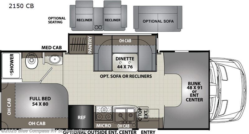 Call now about this 2019 Coachmen Prism 2150 CB! 2019 Coachmen Prism 2150 CB - Used Class C For Sale by Blue Compass RV St. Augustine in St. Augustine, Florida features Slideout
