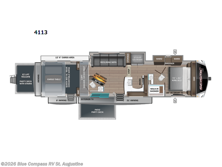 Email now about this 2023 Jayco Seismic Luxury Series 4113! Used 2023 Jayco Seismic Luxury Series 4113 available in St. Augustine, Florida
