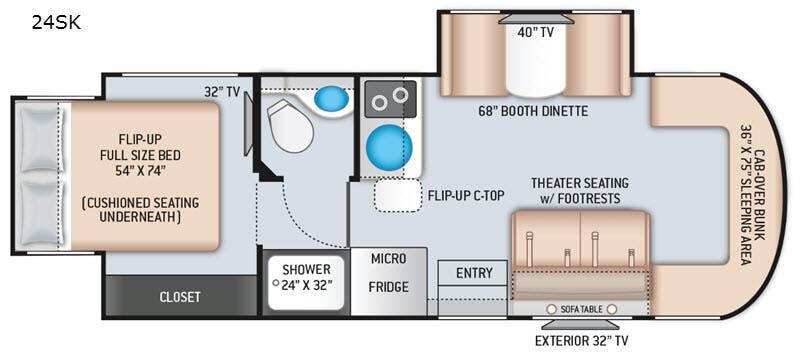Call now about this 2020 Thor Motor Coach Siesta Sprinter 24SK! 2020 Thor Motor Coach Siesta Sprinter 24SK - Used Class C For Sale by RV Leaders & Camping Outlet in Adamsburg, Pennsylvania features Slideout