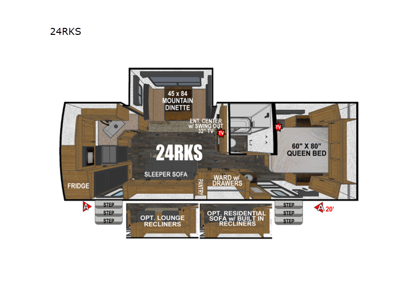 Call now about this 2026 Outdoors RV Timber Ridge Titanium Series 24RKS! 2026 Outdoors RV Timber Ridge Titanium Series 24RKS - New Travel Trailer For Sale by RV Leaders & Camping Outlet in Adamsburg, Pennsylvania features Slideout