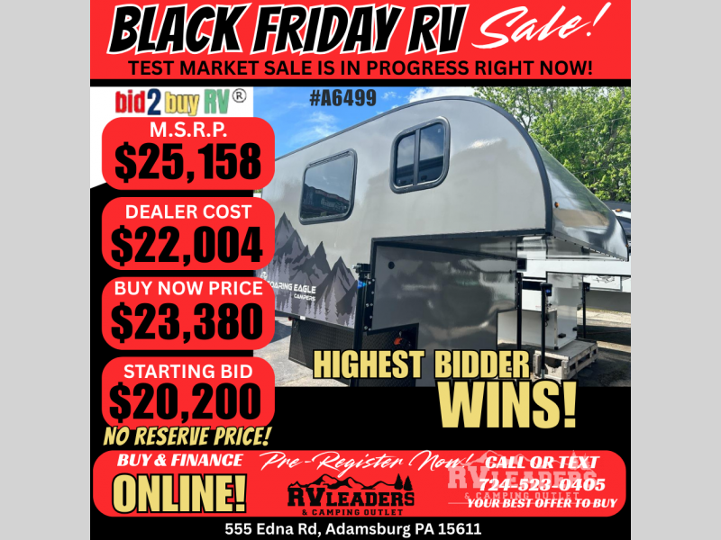 Email now about this 2025 Soaring Eagle Adlar 6.5XLS! New 2025 Soaring Eagle Adlar 6.5XLS available in Adamsburg, Pennsylvania