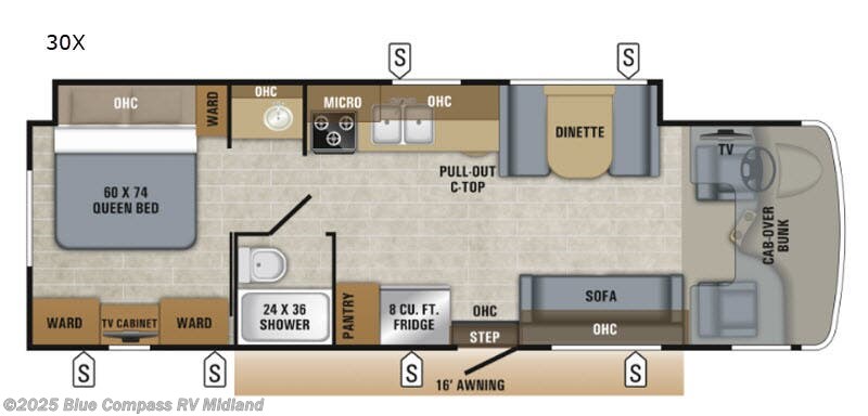 Call now about this 2019 Jayco Greyhawk 30x! 2019 Jayco Greyhawk 30x - Used Class C For Sale by Blue Compass RV Midland in Midland, Michigan features Slideout