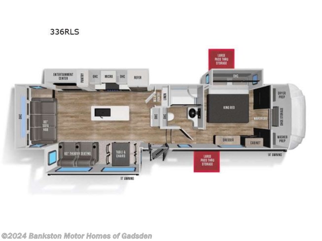2021 Forest River Wildcat 336RLS - Used Fifth Wheel For Sale by Bankston Motor Homes of Gadsden in Attalla, Alabama