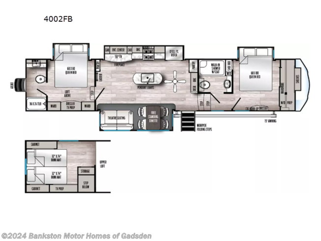 2024 Forest River Sierra 4002FB - New Fifth Wheel For Sale by Bankston Motor Homes of Gadsden in Attalla, Alabama