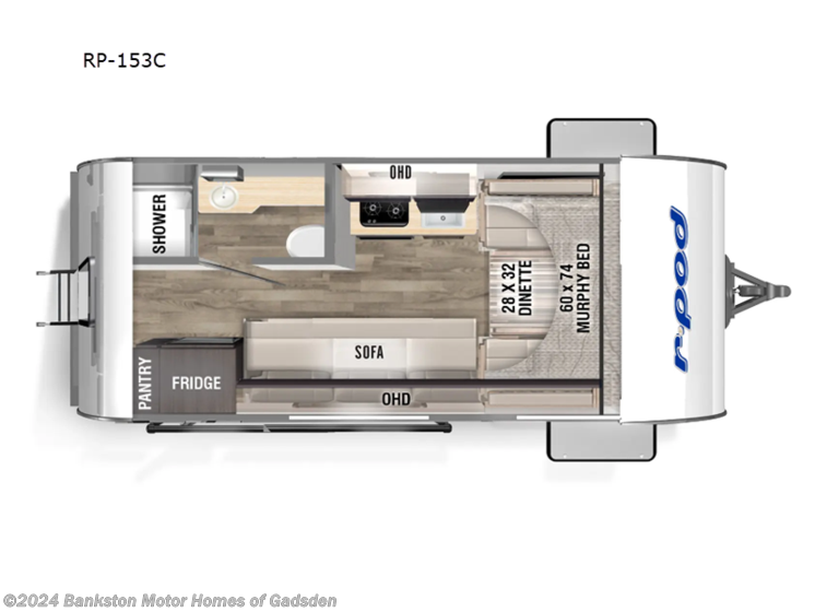 New 2024 Forest River R Pod RP-153C available in Attalla, Alabama