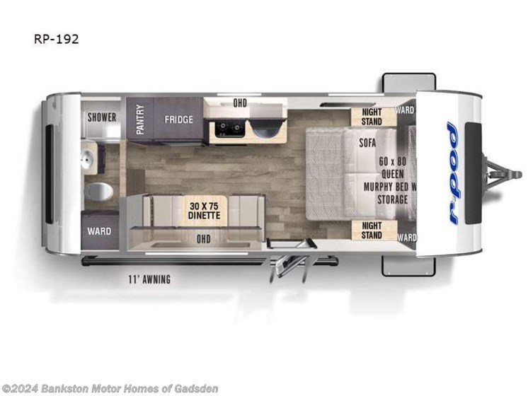New 2024 Forest River R Pod RP-192 available in Attalla, Alabama