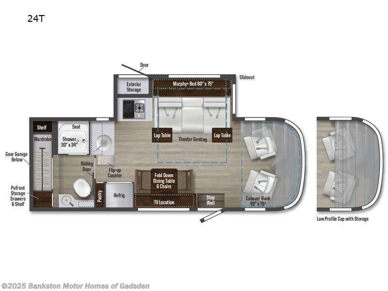 Call now about this 2025 Winnebago View 24T! 2025 Winnebago View 24T - New Class C For Sale by Bankston Motor Homes of Gadsden in Attalla, Alabama features Slideout