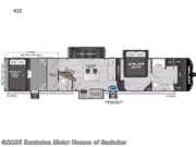 Call now about this 2023 Keystone Raptor 420! 2023 Keystone Raptor 420 - Used Toy Hauler For Sale by Bankston Motor Homes of Gadsden in Attalla, Alabama features Slideout