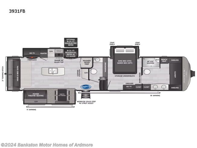 2022 Keystone Montana 3931FB - New Fifth Wheel For Sale by Bankston Motor Homes of Ardmore in Ardmore, Tennessee