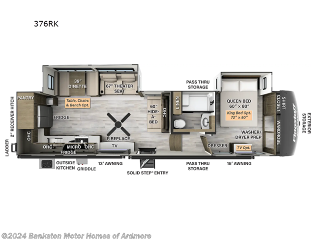 2024 Forest River Flagstaff Classic 376RK - New Fifth Wheel For Sale by Bankston Motor Homes of Ardmore in Ardmore, Tennessee