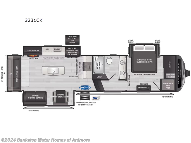 2024 Keystone Montana 3231CK - New Fifth Wheel For Sale by Bankston Motor Homes of Ardmore in Ardmore, Tennessee