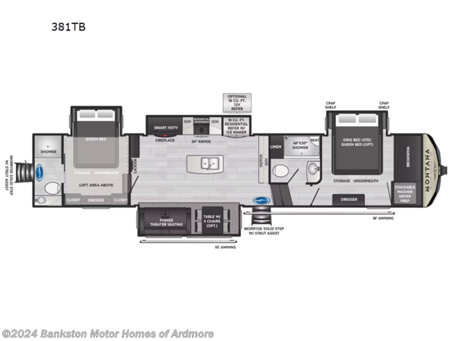 2024 Keystone Montana High Country 381TB - New Fifth Wheel For Sale by Bankston Motor Homes of Ardmore in Ardmore, Tennessee
