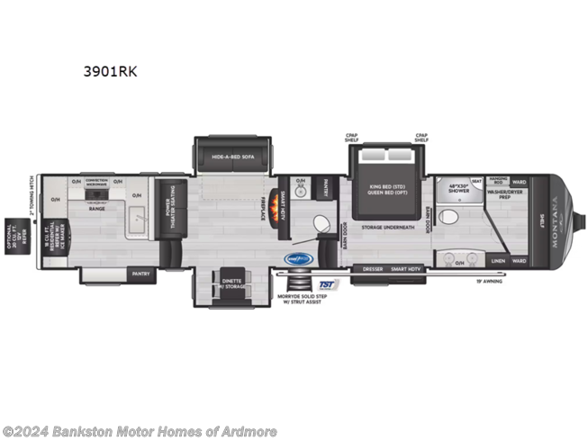 2024 Keystone Montana 3901RK - New Fifth Wheel For Sale by Bankston Motor Homes of Ardmore in Ardmore, Tennessee