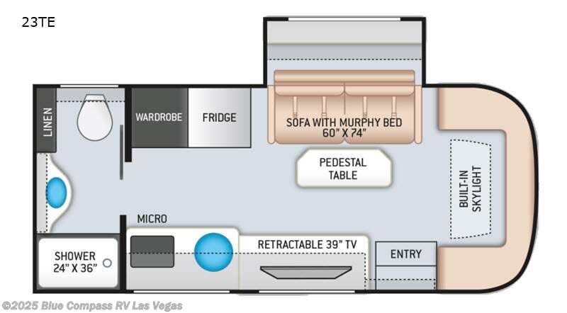 Call now about this 2021 Thor Motor Coach Compass 23TE! 2021 Thor Motor Coach Compass 23TE - Used Class B+ For Sale by Blue Compass RV Las Vegas in Las Vegas, Nevada features Slideout