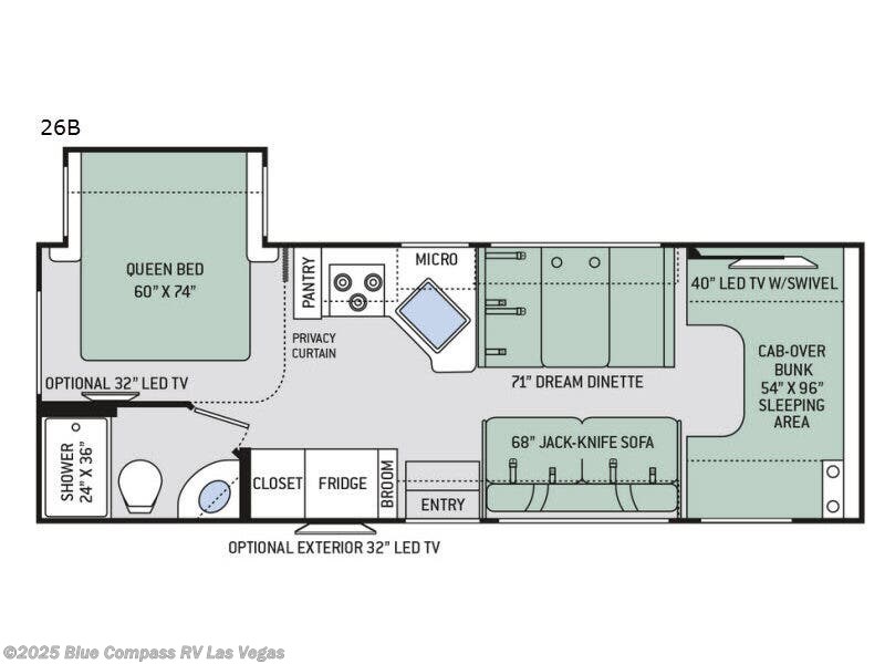 Call now about this 2018 Thor Motor Coach Chateau 26B! 2018 Thor Motor Coach Chateau 26B - Used Class C For Sale by Blue Compass RV Las Vegas in Las Vegas, Nevada features Slideout