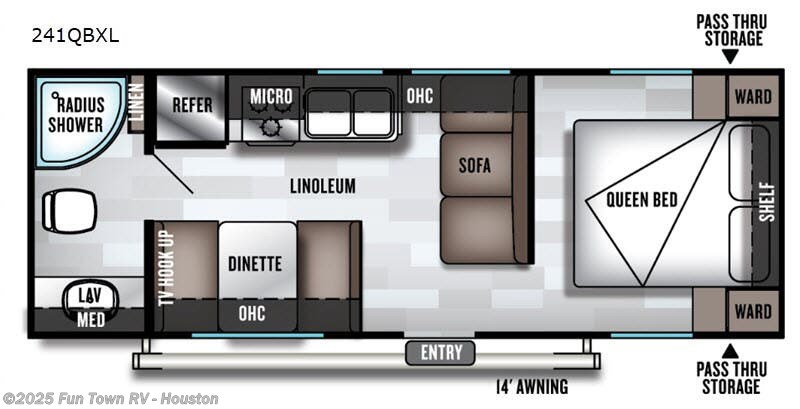 Call now about this 2019 Forest River Salem Cruise Lite 241QBXL! 2019 Forest River Salem Cruise Lite 241QBXL - Used Travel Trailer For Sale by Fun Town RV - Houston in Wharton, Texas