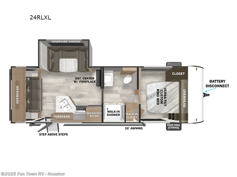 Call now about this 2025 Forest River Wildwood X-Lite 24RLXL! 2025 Forest River Wildwood X-Lite 24RLXL - New Travel Trailer For Sale by Fun Town RV - Houston in Wharton, Texas features Slideout