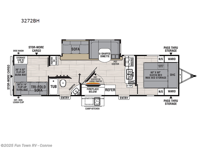 Call now about this 2024 Coachmen Northern Spirit Ultra Lite 3272BH! 2024 Coachmen Northern Spirit Ultra Lite 3272BH - Used Travel Trailer For Sale by Fun Town RV - Conroe in Conroe, Texas features Slideout
