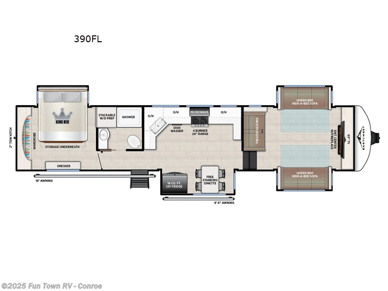 Call now about this 2026 East to West Tandara 390FL! 2026 East to West Tandara 390FL - New Fifth Wheel For Sale by Fun Town RV - Conroe in Conroe, Texas features Slideout