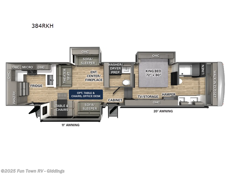 Call now about this 2025 Palomino Columbus 384RKH! 2025 Palomino Columbus 384RKH - Used Fifth Wheel For Sale by Fun Town RV - Giddings in Giddings, Texas features Slideout